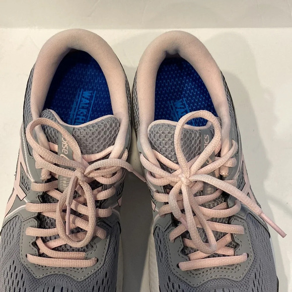 Asics Gel-Contend 7 Gray and Pink Walk-Hero Running Shoe - Picture 6 of 9